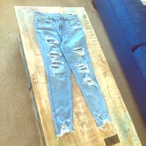 American Eagle super high rise jeggings size 10.